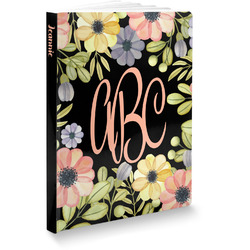 Boho Floral Softbound Notebook - 5.75" x 8" (Personalized)
