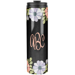 Boho Floral Stainless Steel Skinny Tumbler - 20 oz (Personalized)