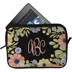Boho Floral Tablet Case / Sleeve - Small (Personalized)