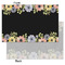 Boho Floral Tissue Paper - Lightweight - Small - Front & Back