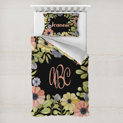 Boho Floral Toddler Bedding Set - With Pillowcase (Personalized)