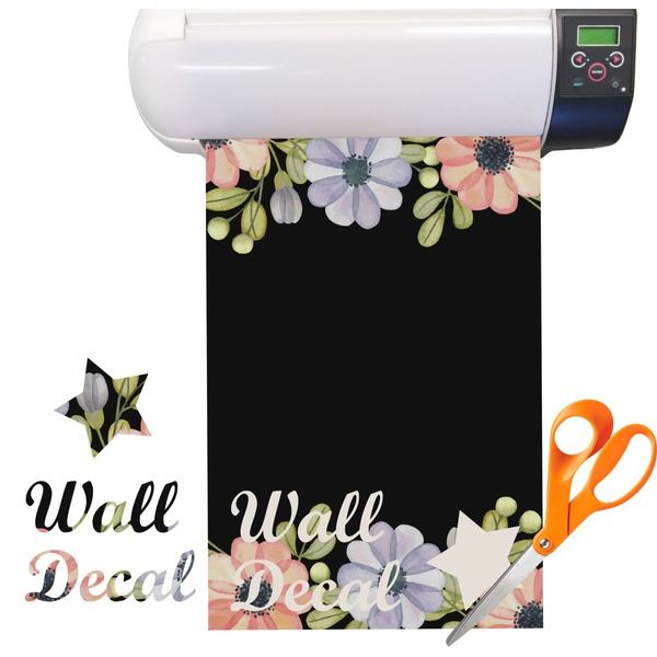 Custom Boho Floral Vinyl Sheet (Re-position-able)