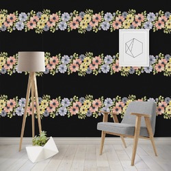Boho Floral Wallpaper & Surface Covering (Water Activated - Removable)