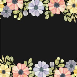 Boho Floral Wallpaper & Surface Covering (Peel & Stick 24"x 24" Sample)