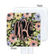 Boho Floral White Plastic Stir Stick - Single Sided - Square - Approval