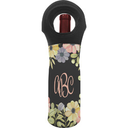 Boho Floral Wine Tote Bag (Personalized)