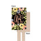 Boho Floral Wooden 6.25" Stir Stick - Rectangular - Single - Front & Back