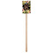 Boho Floral Wooden 6.25" Stir Stick - Rectangular - Single Stick