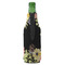 Boho Floral Zipper Bottle Cooler - BACK (bottle)