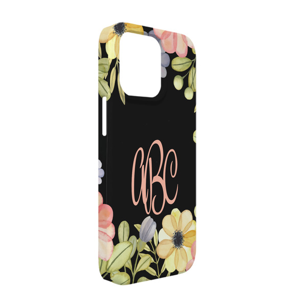 Custom Boho Floral iPhone Case - Plastic - iPhone 13 (Personalized)