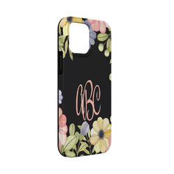 Boho Floral iPhone Case - Rubber Lined - iPhone 13 Mini (Personalized)