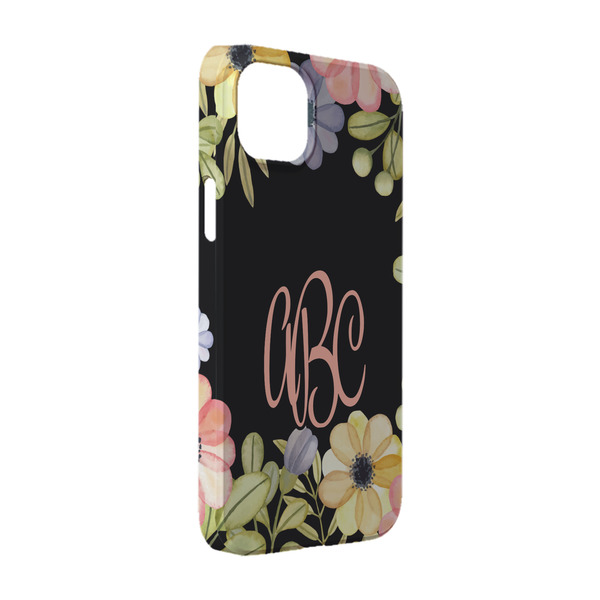 Custom Boho Floral iPhone Case - Plastic - iPhone 14 (Personalized)