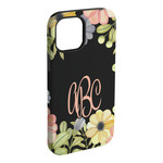 Boho Floral iPhone Case - Rubber Lined - iPhone 15 Plus (Personalized)