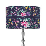 Chinoiserie 12" Drum Lamp Shade - Fabric (Personalized)