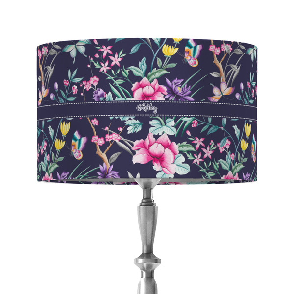 Custom Chinoiserie 12" Drum Lamp Shade - Fabric (Personalized)