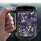 Chinoiserie 15oz. Black Mug - LIFESTYLE