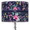 Chinoiserie 16" Drum Lampshade - ON STAND (Fabric)