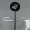 Chinoiserie Black Plastic 5.5" Stir Stick - Round - Main