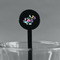 Chinoiserie Black Plastic 7" Stir Stick - Round - Main