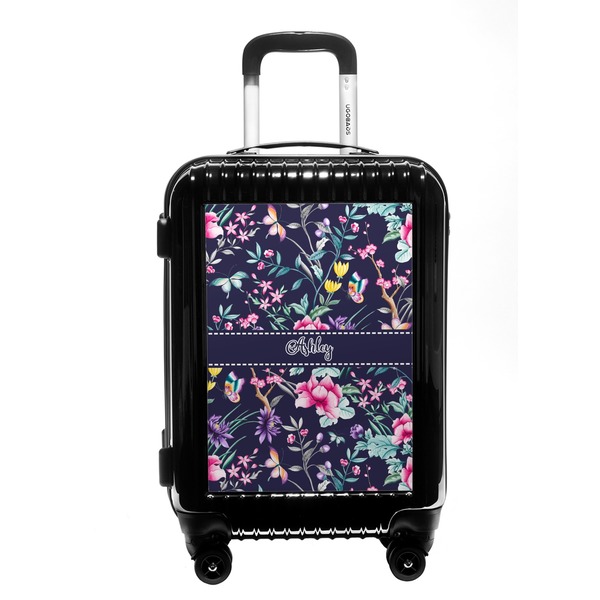 Custom Chinoiserie Carry On Hard Shell Suitcase (Personalized)