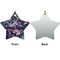 Chinoiserie Ceramic Flat Ornament - Star Front & Back (APPROVAL)