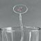 Chinoiserie Clear Plastic 7" Stir Stick - Oval - Main