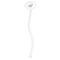 Chinoiserie Clear Plastic 7" Stir Stick - Oval - Single Stick