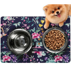 Chinoiserie Dog Food Mat - Small w/ Name or Text