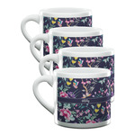 Chinoiserie Double Shot Espresso Cups - Set of 4 (Personalized)