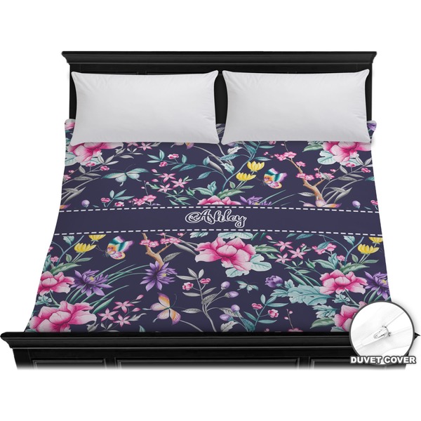 Custom Chinoiserie Duvet Cover - King (Personalized)