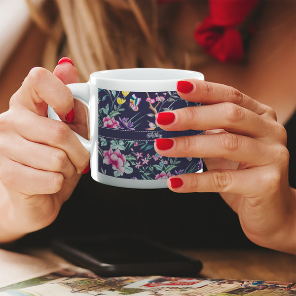 Custom Chinoiserie Double Shot Espresso Cup - Single (Personalized)