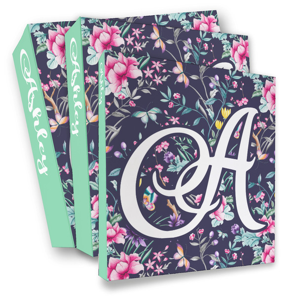 Custom Chinoiserie 3 Ring Binder - Full Wrap (Personalized)