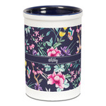 Chinoiserie Ceramic Pencil Holders - Blue