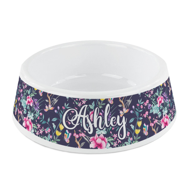 Custom Chinoiserie Plastic Dog Bowl - Small (Personalized)