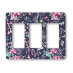 Chinoiserie Rocker Style Light Switch Cover - Three Switch