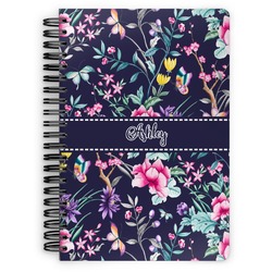Chinoiserie Spiral Notebook - 7x10 w/ Name or Text