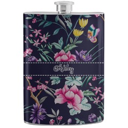 Chinoiserie Stainless Steel Flask (Personalized)