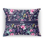 Chinoiserie Rectangular Throw Pillow Case - 12"x18" (Personalized)