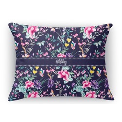 Chinoiserie Rectangular Throw Pillow Case (Personalized)