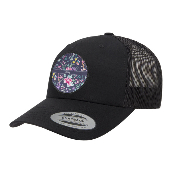 Custom Chinoiserie Trucker Hat - Black (Personalized)