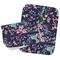 Chinoiserie Two Rectangle Burp Cloths - Open & Folded