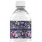 Chinoiserie Water Bottle Label - Back View