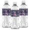 Chinoiserie Water Bottle Labels - Front View