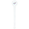 Chinoiserie White Plastic 7" Stir Stick - Round - Single Stick