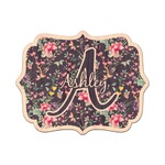 Chinoiserie Genuine Maple or Cherry Wood Sticker (Personalized)