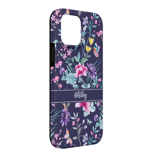 Custom Chinoiserie iPhone Case - Rubber Lined - iPhone 13 Pro Max (Personalized)