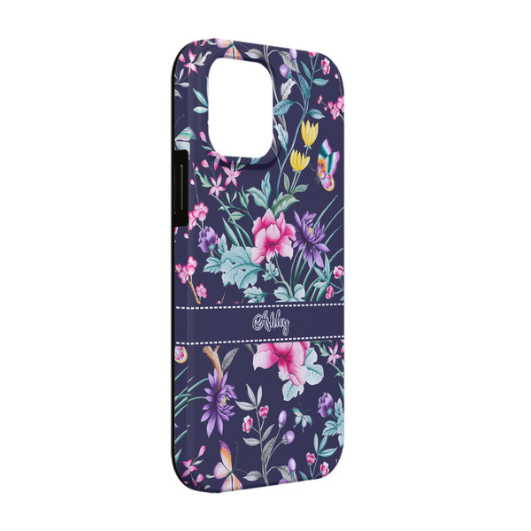 Custom Chinoiserie iPhone Case - Rubber Lined - iPhone 13 Pro (Personalized)