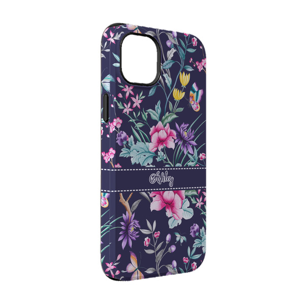 Custom Chinoiserie iPhone Case - Rubber Lined - iPhone 14 (Personalized)