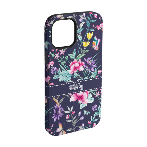 Custom Chinoiserie iPhone Case - Rubber Lined - iPhone 15 (Personalized)