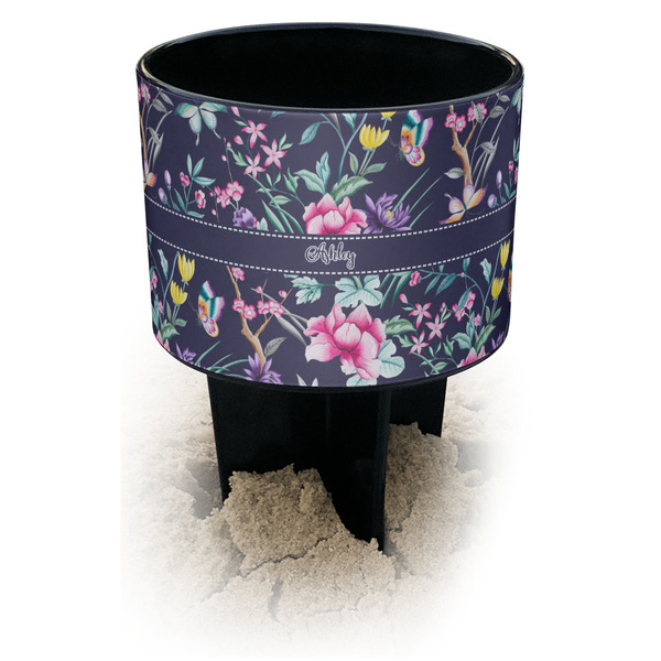 Custom Chinoiserie Black Beach Spiker Drink Holder (Personalized)